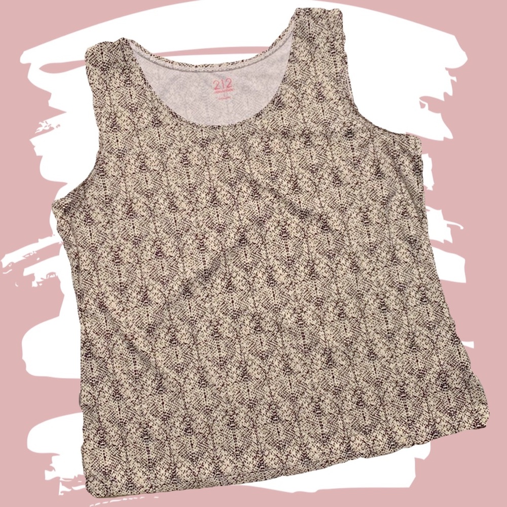 Snake print sleeveless top